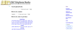 Desktop Screenshot of oldtelephonebooks.com